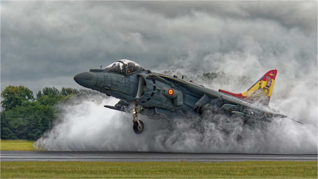 Harrier Landing by Jeff Howe