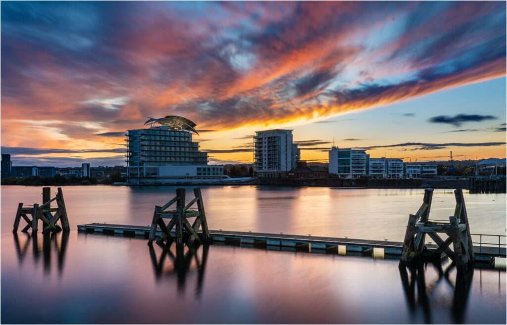 Cardiff bay sunset by Niall