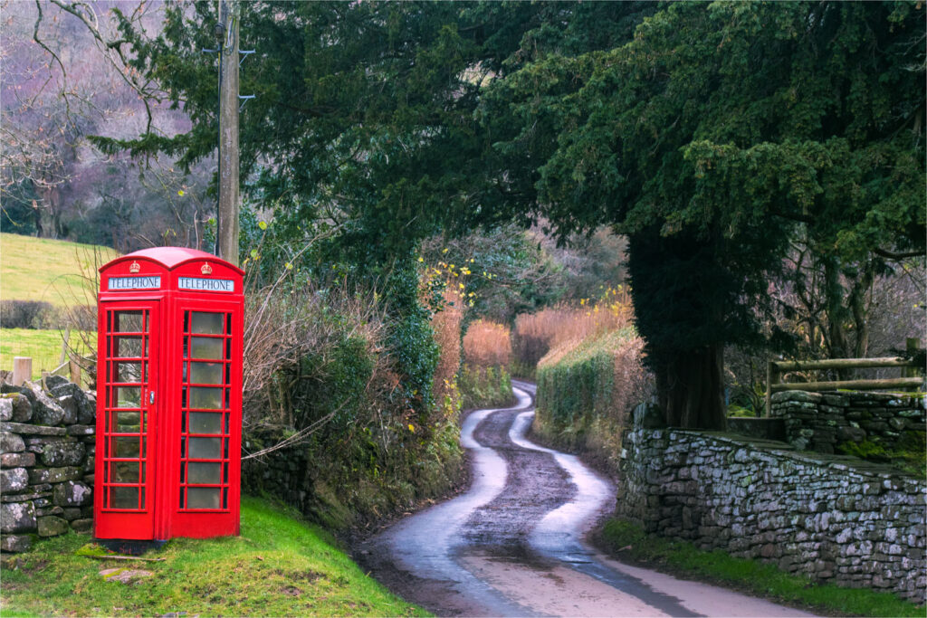 Lonely phonebox by Ann Phillips