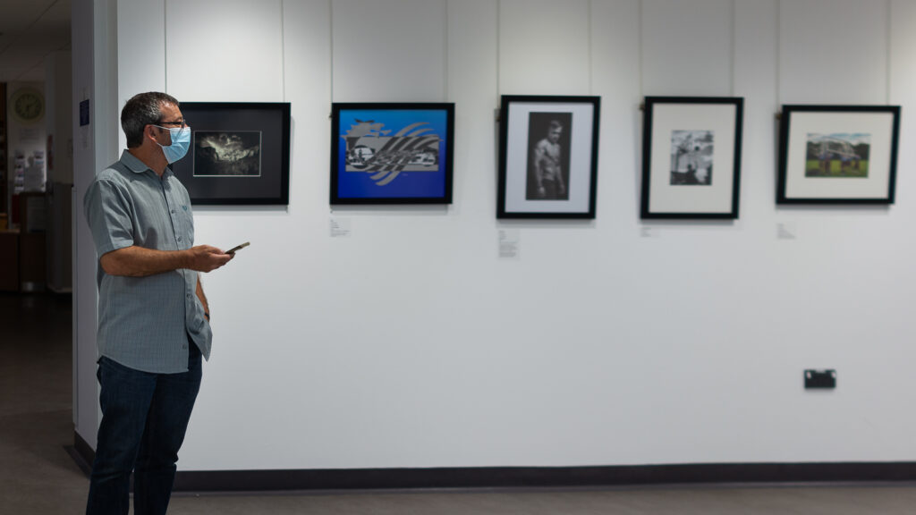 Exhibition opening (Sept 2021) - President formally opens exhibition by Niall