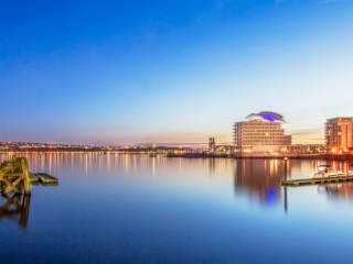 Cardiff Bay Lights by Richard Payton