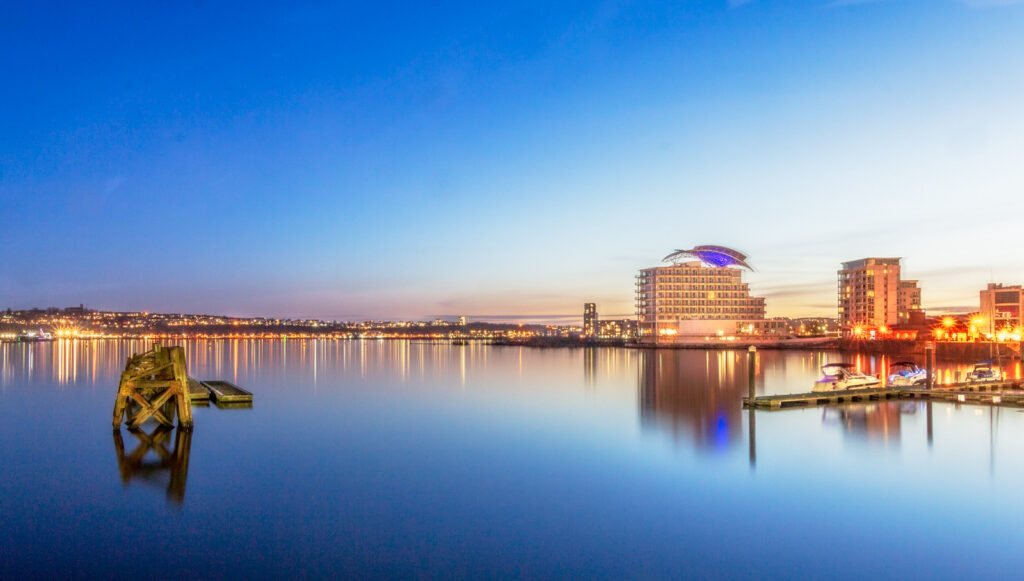 Cardiff Bay Lights by Richard Payton