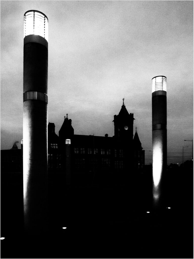 Pierhead Building Silhouette by Stephen Willcocks