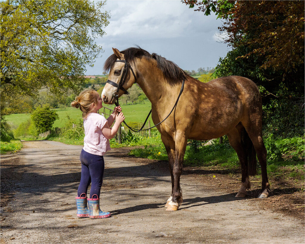Two young girls by Pete Rankin