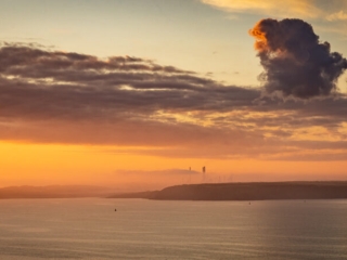 Explosive Cloud over Early morning Refinery by Richard Payton