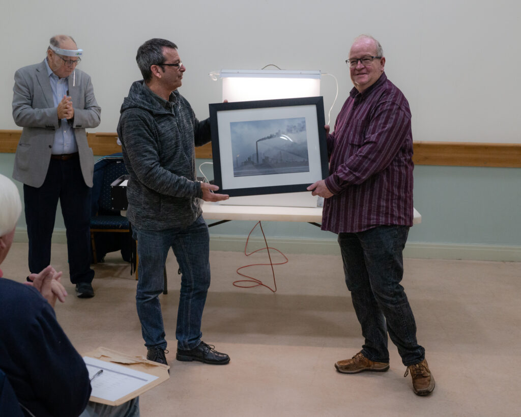 My Wales 2021 - Presentation of 3rd place print Steel Town to Gareth Martin