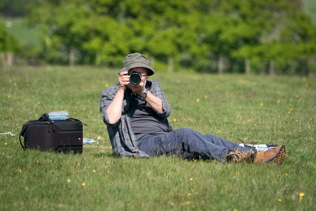 Bonviston point to point (May 2022) - Jeff sitting by Niall