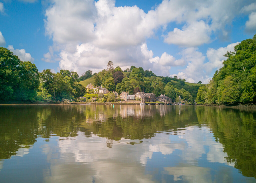 Approaching Tuckenhay by Kayak by Richard Payton