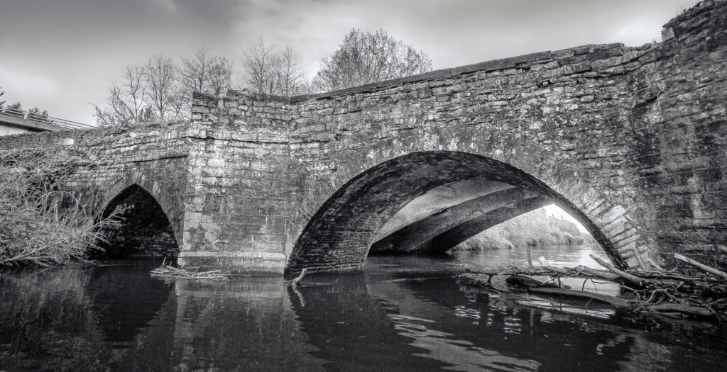 2 Bridges 400 years apart by Richard Payton