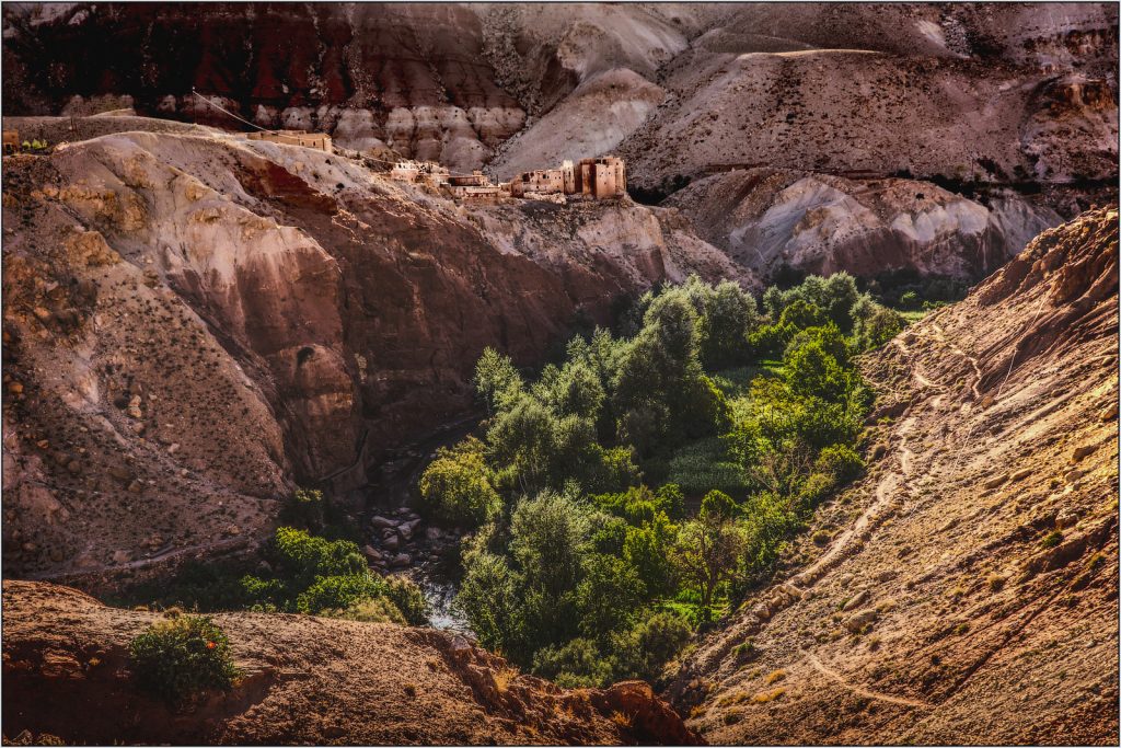 Landscape oasis high Atlas by Trevor Waller