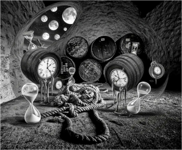 Rope and Surreal Barrels by Jeff Howe